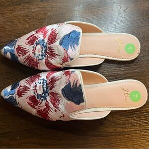 J. Crew Floral Mule, Size US 9.5/UK 7/EU 41